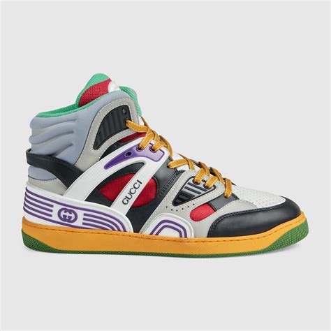 gucci basket high top trainers|Gucci high top.